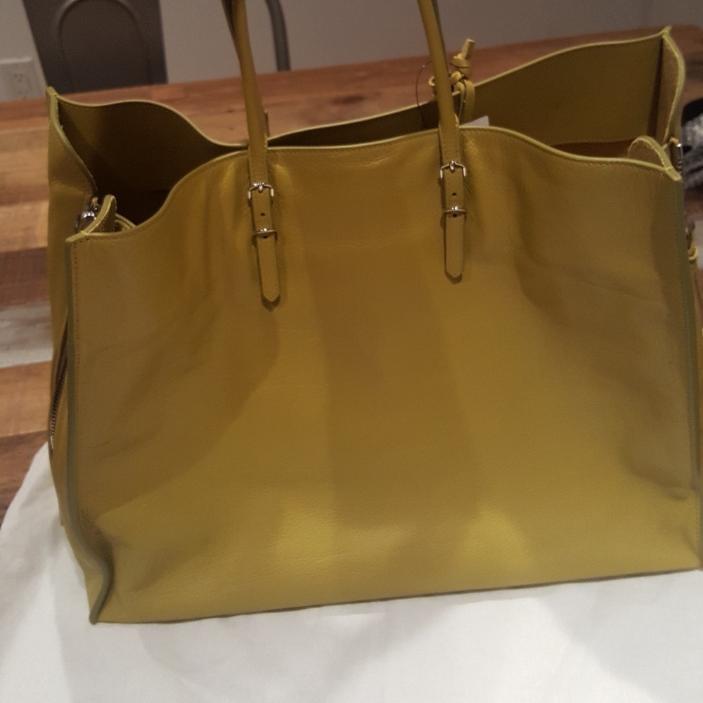 Balenciaga Yellow mustard tote bag, pre owned - Picture 4 of 6